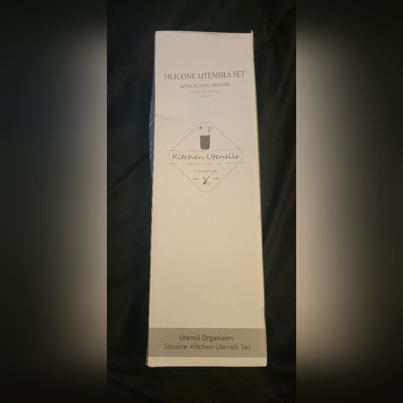 NWT - 12pcs Silicone Kitchen Utensil Cooking Shovel Wooden Handle Cooking Set - Picture 2 of 6